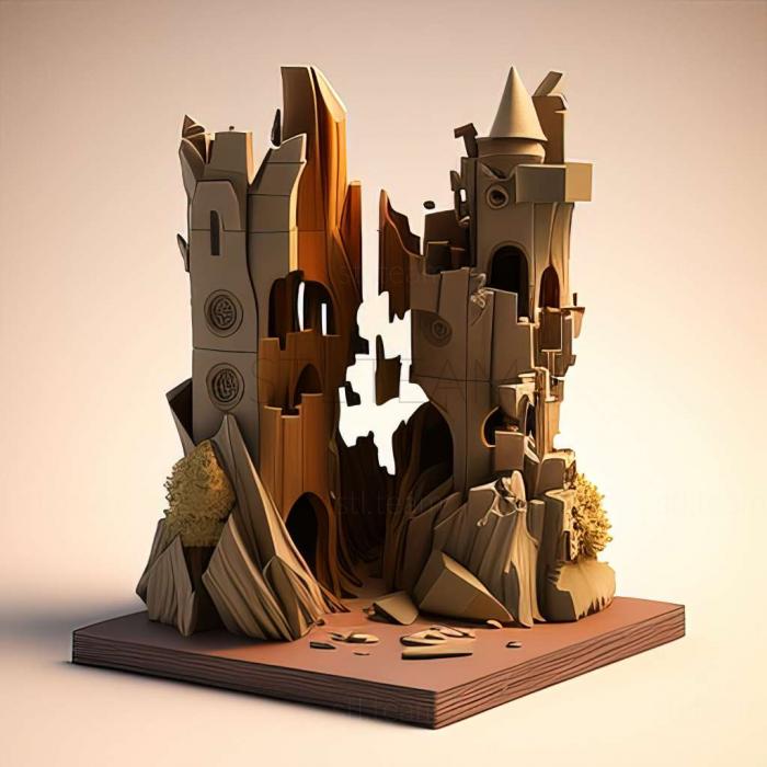 3D модель Игра Две разорванные башни (STL)